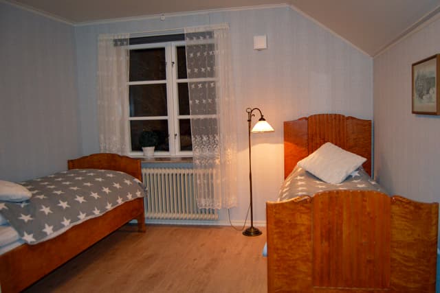 Rummet Vandraren på River Lodge har två enkelsängar.