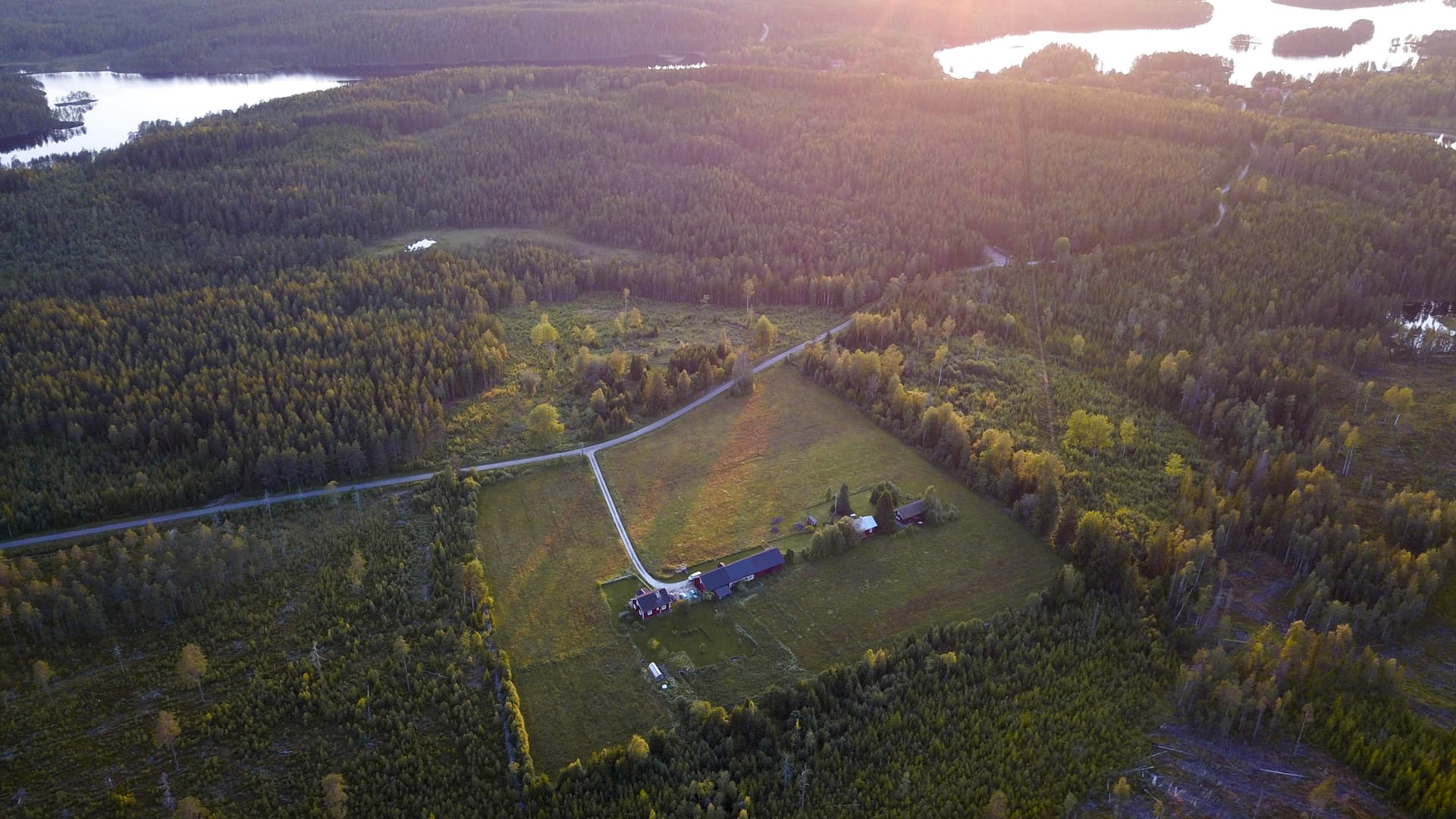Vue de drone du Bear Hill Ranch
