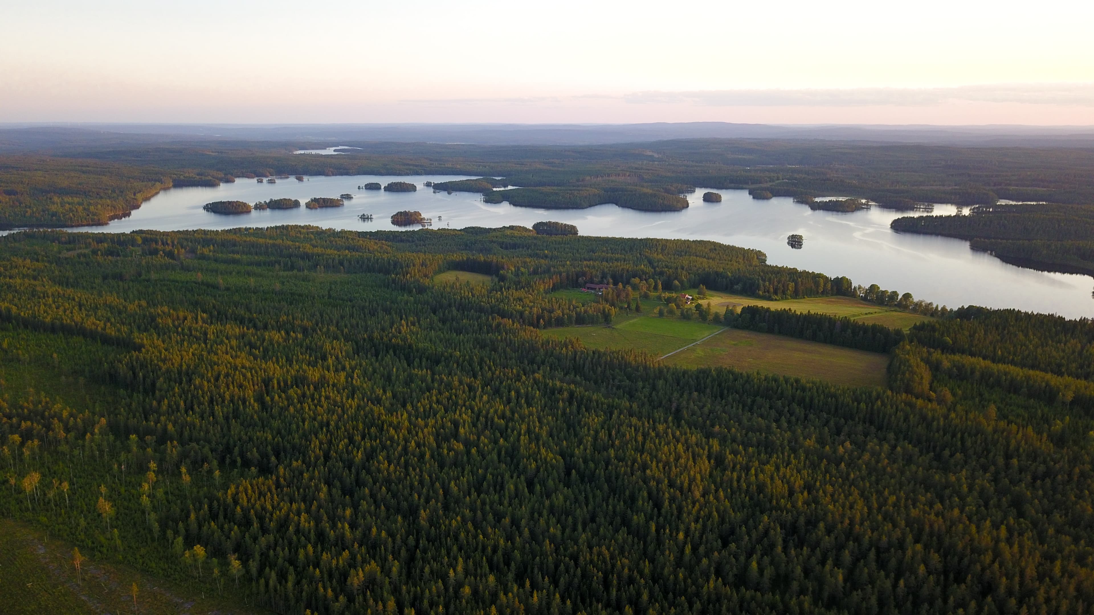 View of Klotensjön lake from Bear Hill Ranch