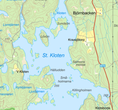 Detailed rental map for hiking and biking